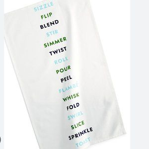 kate spade Swirl Peel Slice Kitchen Towel nwt